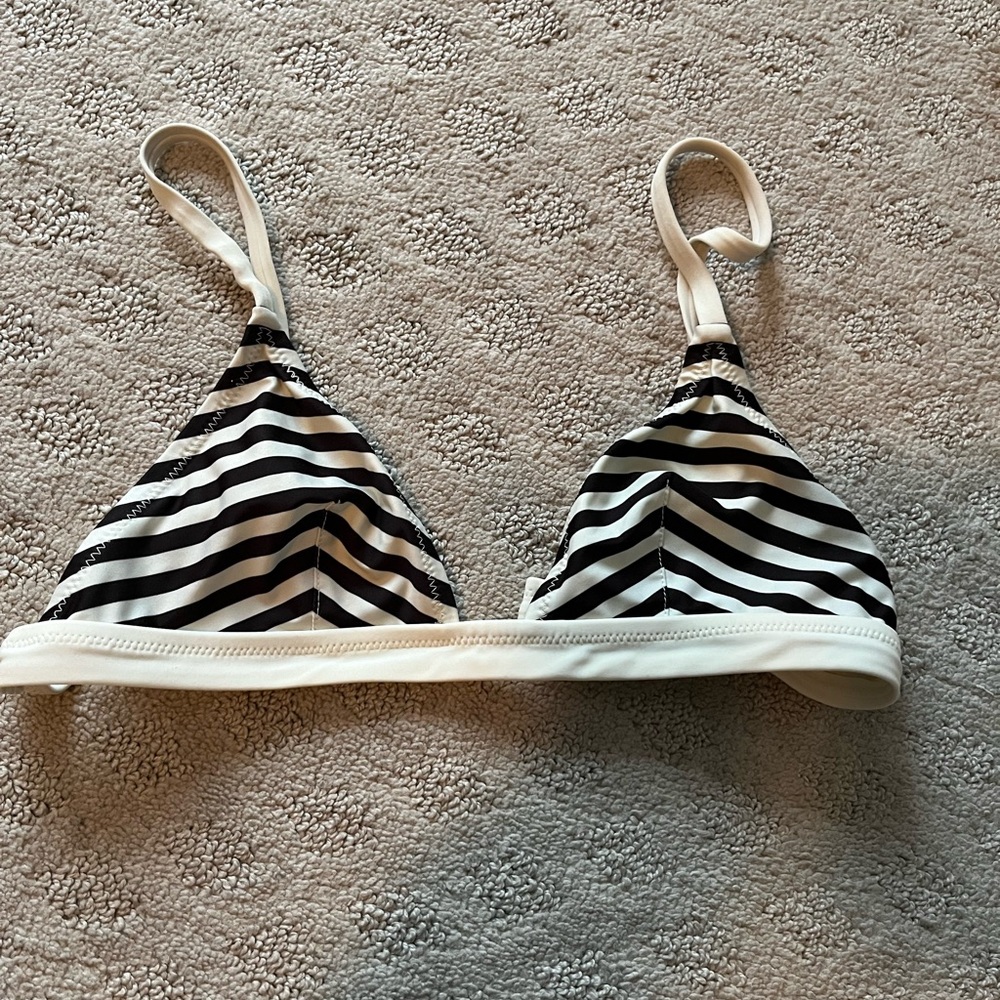 Solid and Striped bikini top